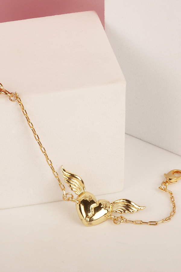 heartstruck winged bracelet