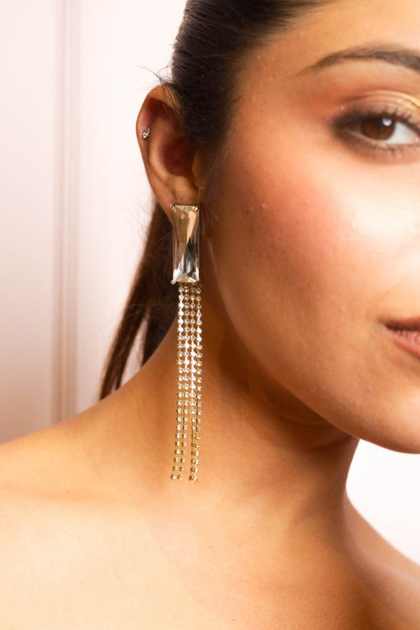 Crystal Luminance Dangle Earrings