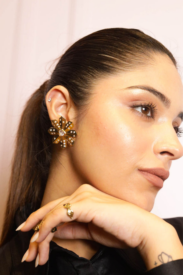 CRYSTAL BLOSSOM STUDS