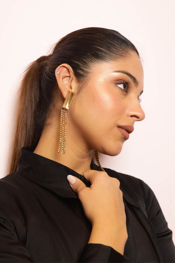 Crystal Luminance Dangle Earrings