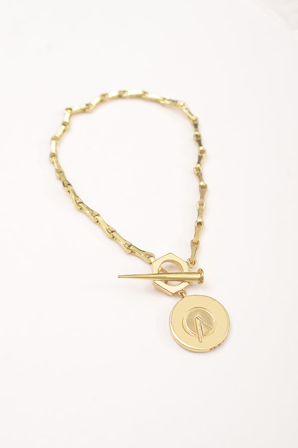 MEDALLION MONOGRAM LOCK BRACELET