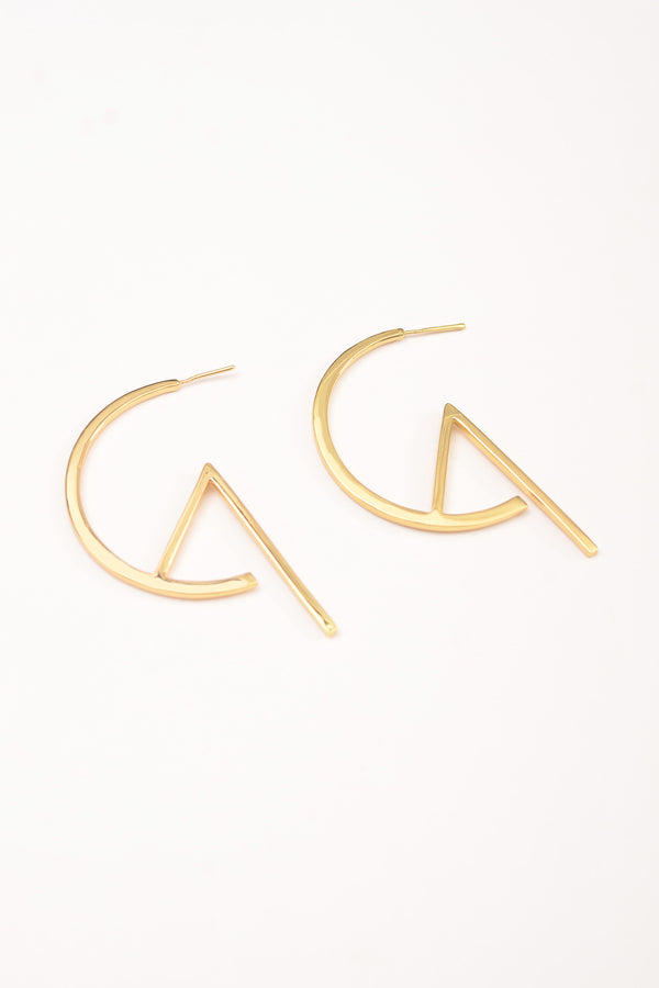 ANASTASIA HALF HOOP EARRINGS