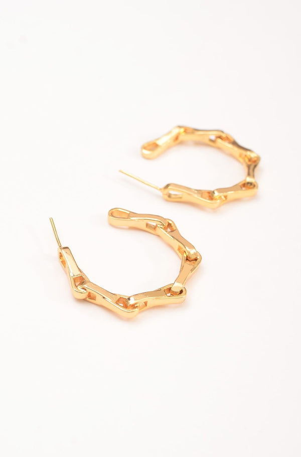 CHLOE SMALL LINK HOOPS