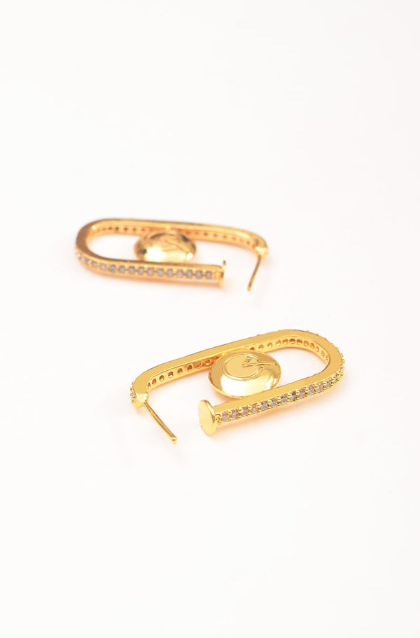 KINETIC MEDALLION RECTANGULAR HOOPS