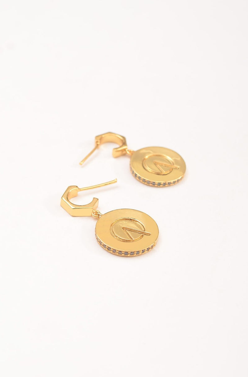 MEDALLION DOME EARRINGS