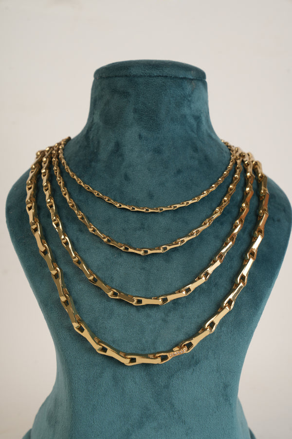 DOUBLE LAYERED CHLOE LINK NECKLACE